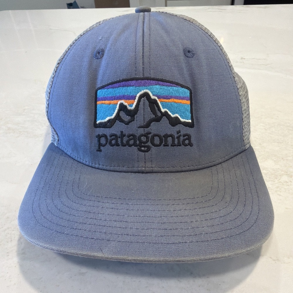 PATAGONIA FITZ ROY HORIZONS TRUCKER HAT Dolomite Blue